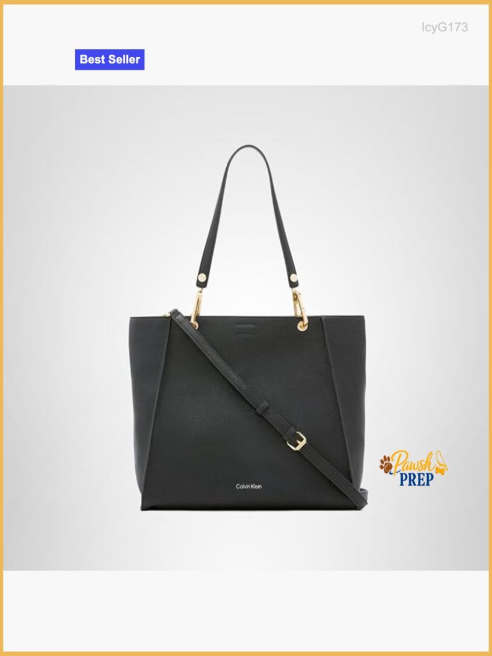 Vegan Leather Bucket Tote with Crossbody Strap